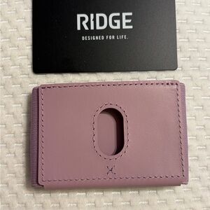 Ridge Lilac biflex full grain leather Card Holder